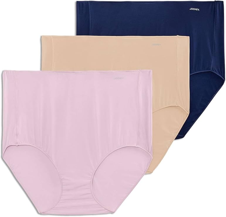 Jockey Underwear No Panty Line Promise Tactel Brief, 3-pk  Assorted Size 7