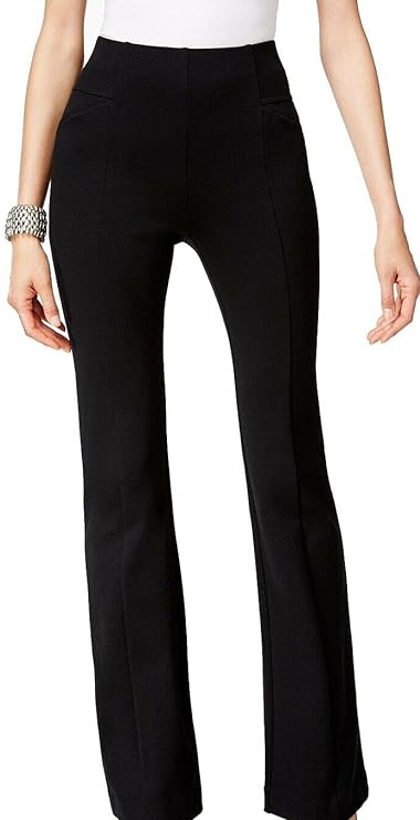 INC International Concepts Women's High-Waist Bootcut Pants  Color Deep Black Size 8