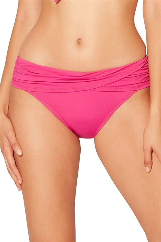 Bleu by Rod Beattie Rouge Sarong Hipster Bikini Swim Bottoms   Color Pink Size 14