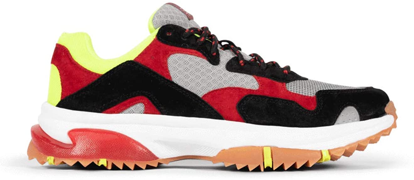 SNKR Project Men's Prospect Park Sneaker  Color Black/Red/Yellow Size 11M