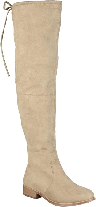 Journee Collection Women's Mount Over-The-Knee Boots  Color Taupe Size 7.5M