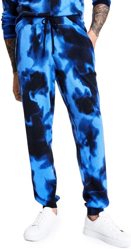 INC International Concepts Men's Tie-Dye Jogger Pants  Color Blue Wash Size 2XL