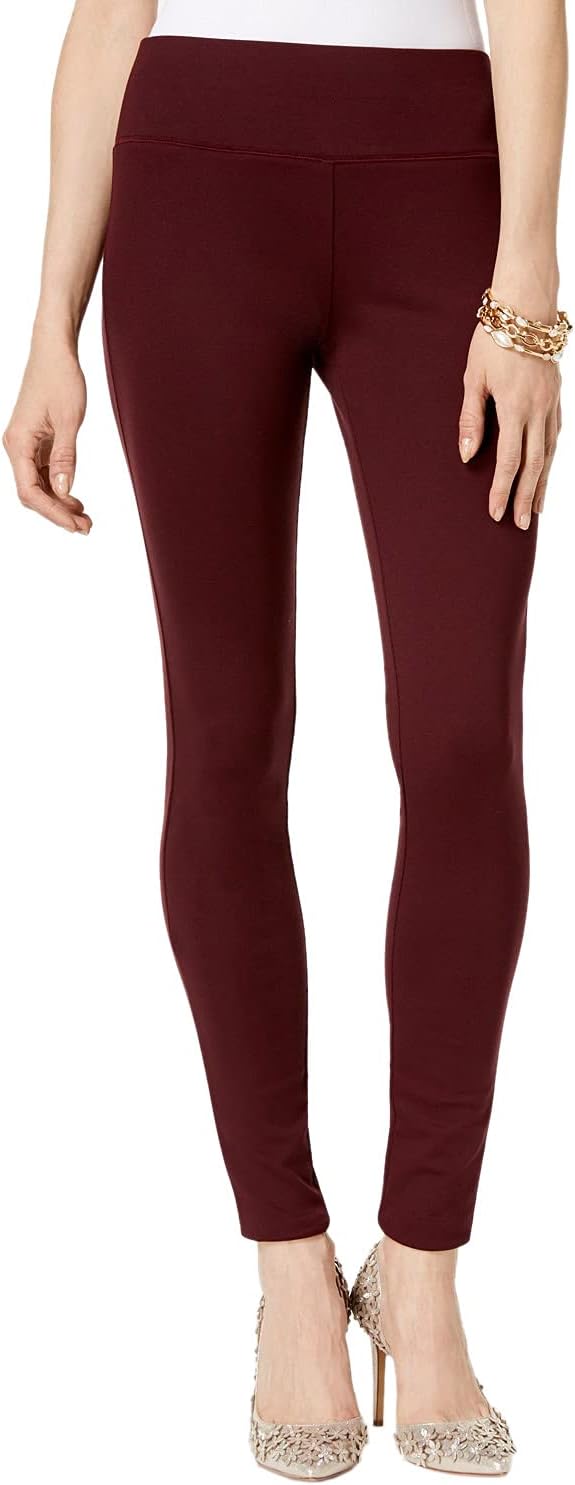 INC International Concepts Women's Pull-On Ponte Skinny Pants  Color Dark Mahogany Size 6