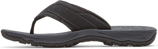 Rockport Men's Hayes Thong Sandals  Color Black Size 10.5M