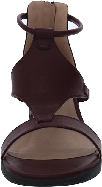 Journee Collection Women's Trayle Caged Sandal Wedge  Color Wine Size 6.5M