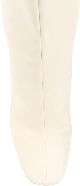 Journee Collection Women's Glenda Wide Calf Tru Comfort Boots  Color Ivory Size 9M