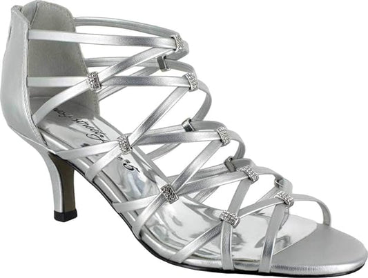 Easy Street Women's Nightingale Evening Sandals Color Silver Size 8M