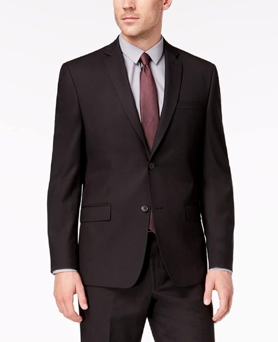 Marc New York Men's Modern-Fit 2-Pc Two-Button Suit  Color Black Solid 38R 31 Waist