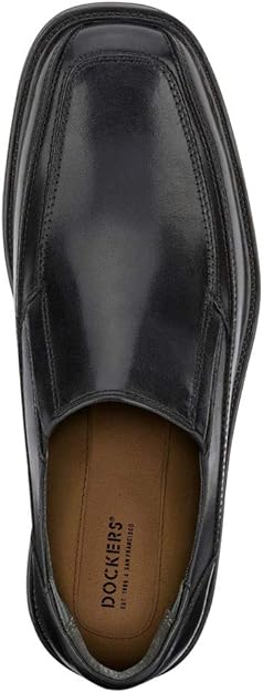 Dockers Men's Proposal Slip-On Loafer   Color Black Leather Size 12W