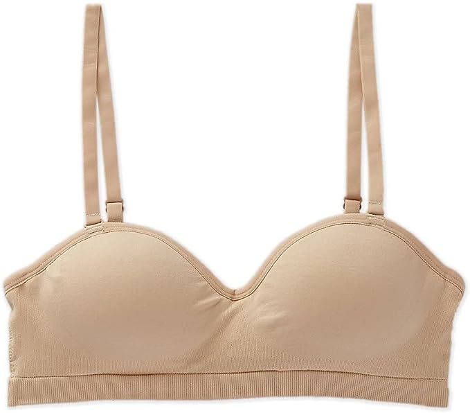 Maidenform Girls Seamless Molded Cup Hybrid Strapless Bandeau Bra  Color Hybrid Nude Size 30A