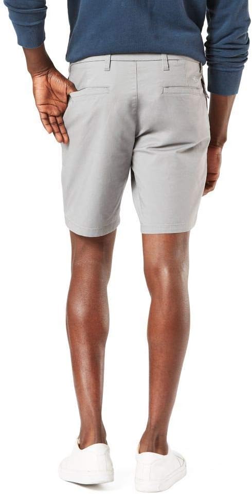 Dockers Men's Ultimate Straight Fit Supreme Flex Shorts  Color Foil Gray Size 40