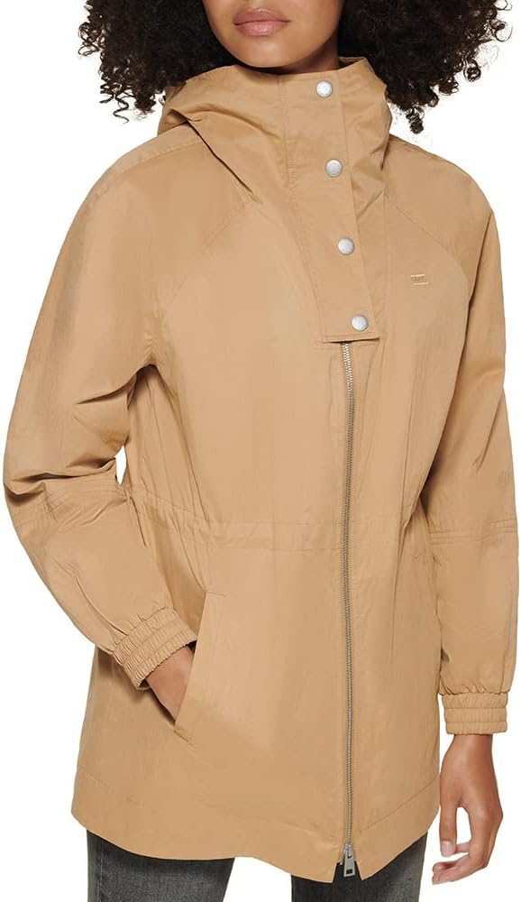 Levi's Women's Hooded Utility Jacket  Color Dull Gold Size S