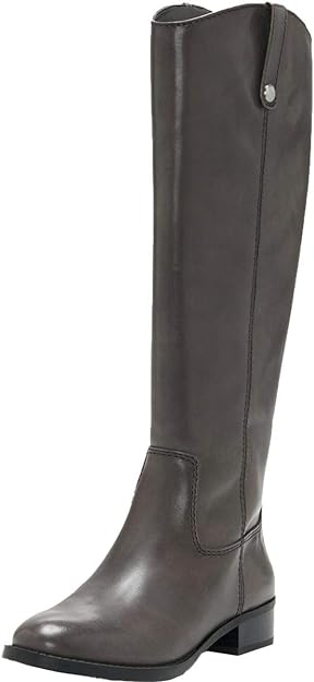 INC International Concepts Fawne Leather Knee-High Riding Boots  Color Gray Size 8M