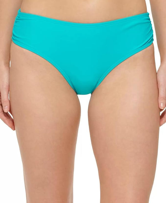 Calvin Klein Classic Mid-Rise Hipster Bikini Bottom  Color Tropical Waters Size L