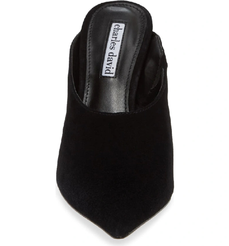 CHARLES DAVID Women's Carlyle Mules  Color Black Size 7.5M