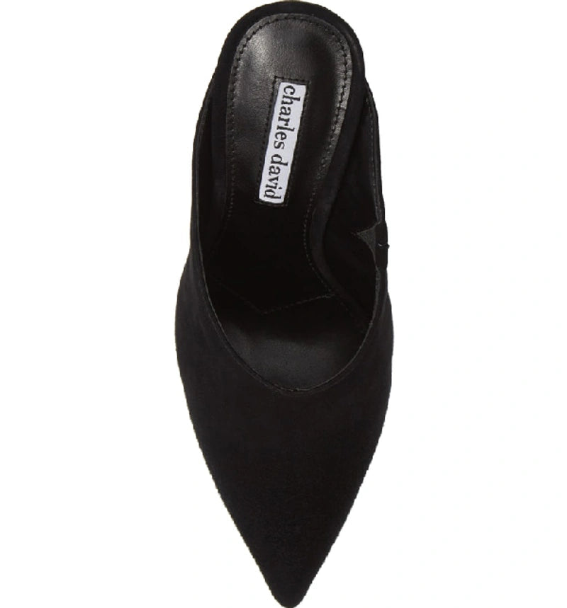 CHARLES DAVID Women's Carlyle Mules  Color Black Size 7.5M