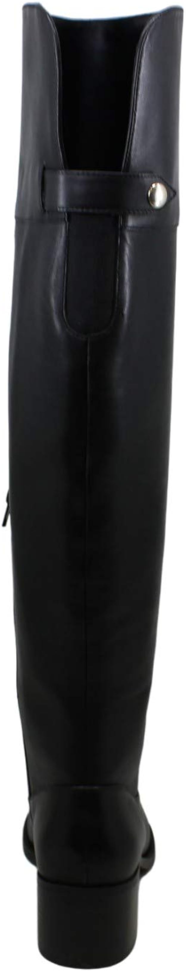 INC International Concepts Karmenn Leather Tall Over-The-Knee Boots  Color Black Size 6.5M