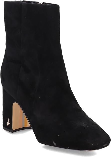 Sam Edelman Women's Fawn Block-Heel Booties  Color Black Suede Size 5M