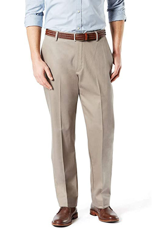 Dockers Men's Classic Fit Signature Khaki Lux Cotton Stretch Pants  Color Timberwolf W30xL32