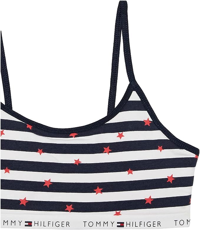 Tommy Hilfiger Girls Crop Sports Bra, 3-pack  Multicolor Size S (6/7)