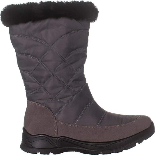 Easy Street Women's Cuddle Waterproof Boots  Color Grey Size 6.5M