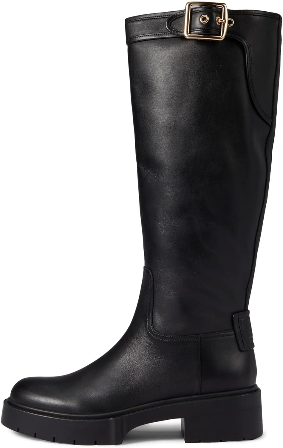 COACH Women's Lilli Buckled-Strap Riding Boots  Color Black Size 6.5M