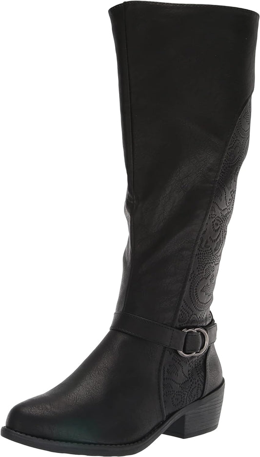 Easy Street Women's Luella Plus Wide Calf Tall Boots Color Black Size 10M