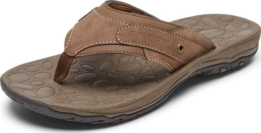 Rockport Men's Hayes Thong Sandals  Color Tan Size 12M