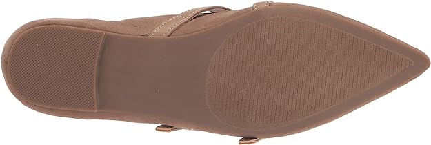 Journee Collection Women's Patricia Slip On Pointed Toe Ballet Flats  Color Taupe Size 8.5M