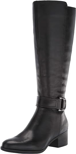 Naturalizer Women's Kelso Wide Calf High Shaft Boots  Color Black Size 7M WC