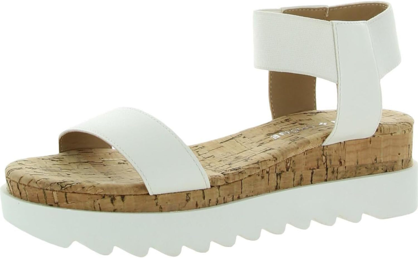 Sun + Stone Women's Melanyy Wedge Sandals  Color White Size 6.5M