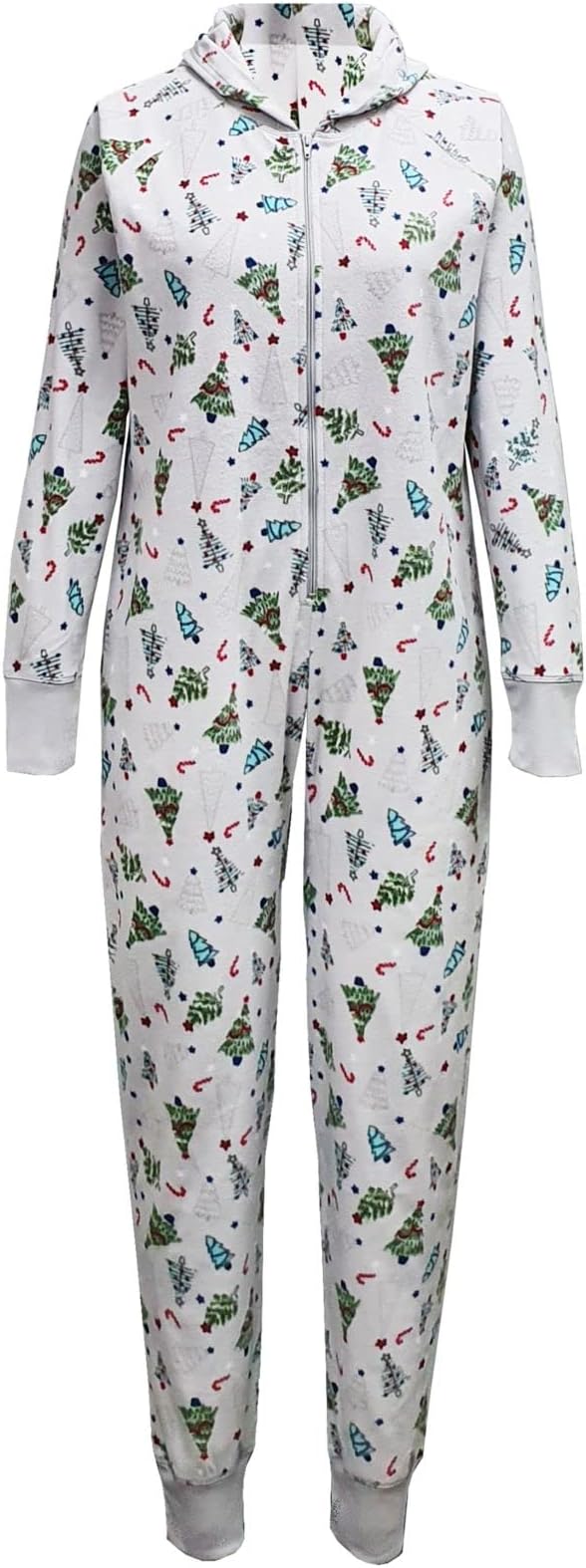 Family Pajamas Women's 1-Pc Tree-Print Pajama  Color Festive Trees Size M