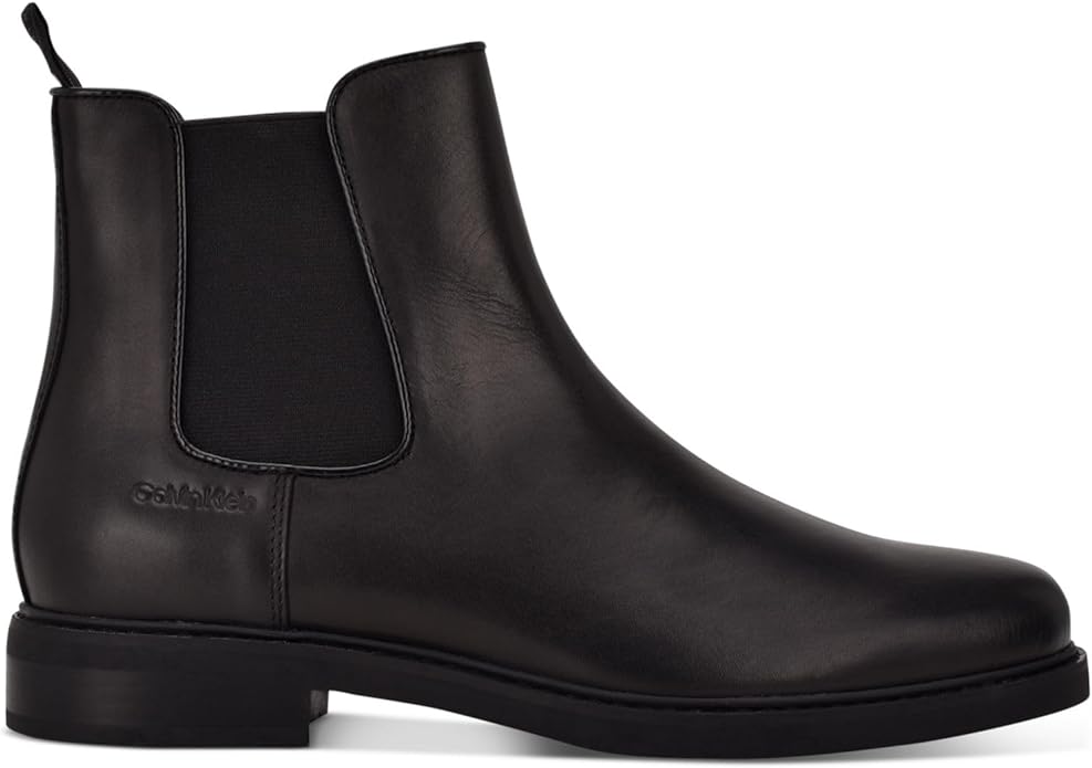 Calvin Klein Men's Fenwick Pull On Chelsea Boot  Color Black Size 7M