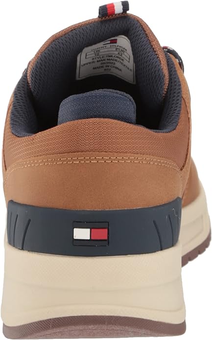 Tommy Hilfiger Men's Lorde Lace-Up Sneakers  Color Wheat/Navy Size 11M