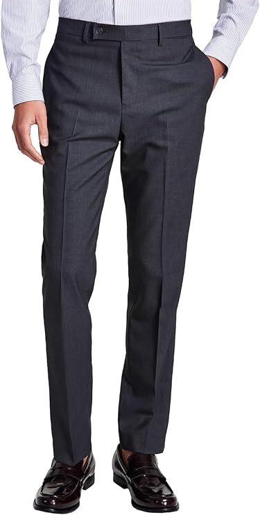 Calvin Klein Men's Wool Slim-Fit Dress Pants  Color Gray W36xL32