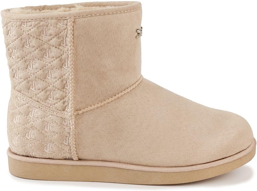 Juicy Couture Women's Kave Ankle Warm Winter Booties  Color Beige Size 6M