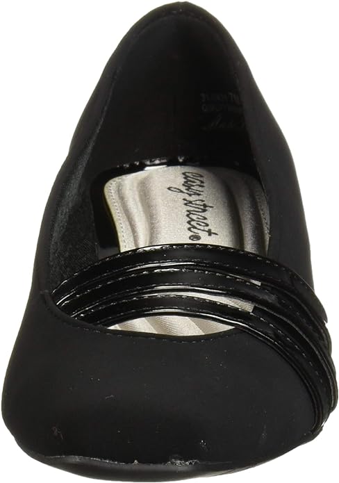 Easy Street Women's Entice Squared-Toe Pumps  Color Black Snake Size 9.5M