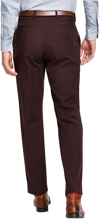 Lauren Ralph Lauren Men's Performance Classic Fit Stretch Dress Pants  Color Blackberry Wine W36xL30