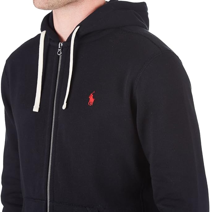 Polo Ralph Lauren Men's Signature Fleece Zip Hoodie  Color Polo Black Size 2XL