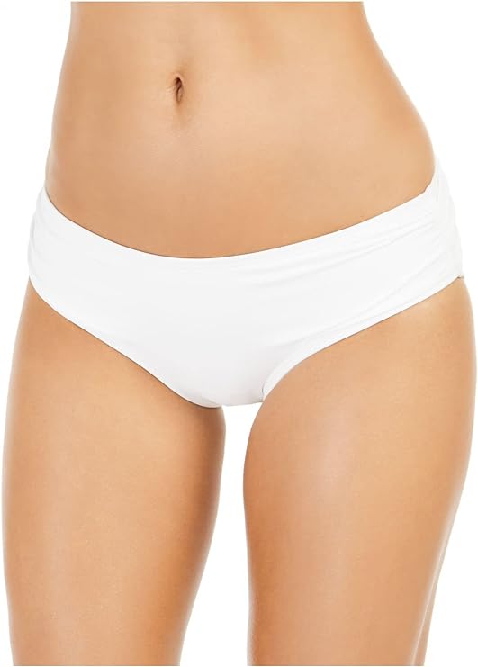 Michael Kors Shirred Bikini Full-Coverage Bottoms  Color White Size XL