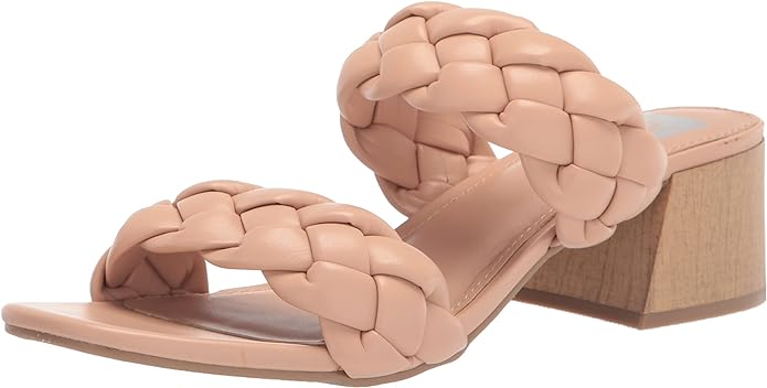 DV Dolce Vita Women's Stacey Plush Braided Sandals  Color Nude Size 6.5M