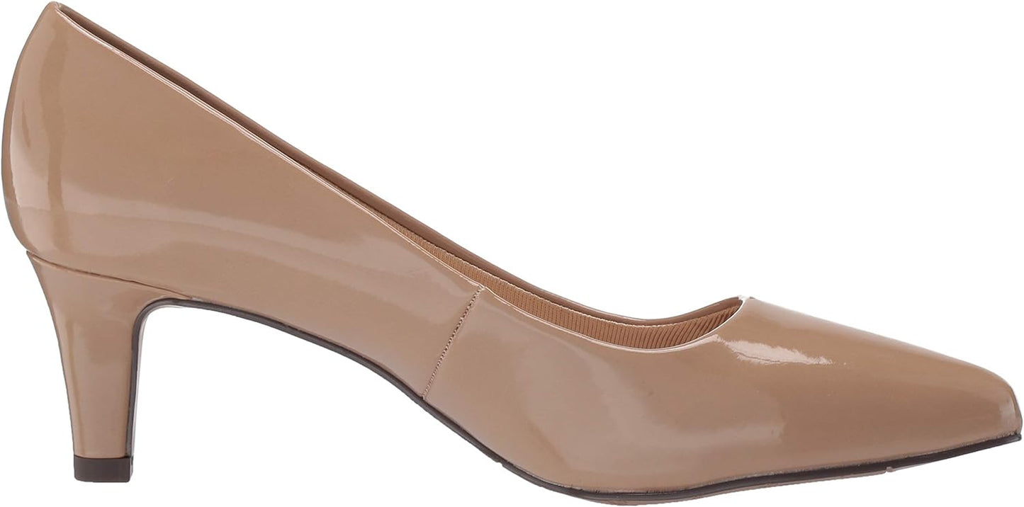 Easy Street Women's Pointe Slip-On Pumps  Color Nude Patent Size 9.5M