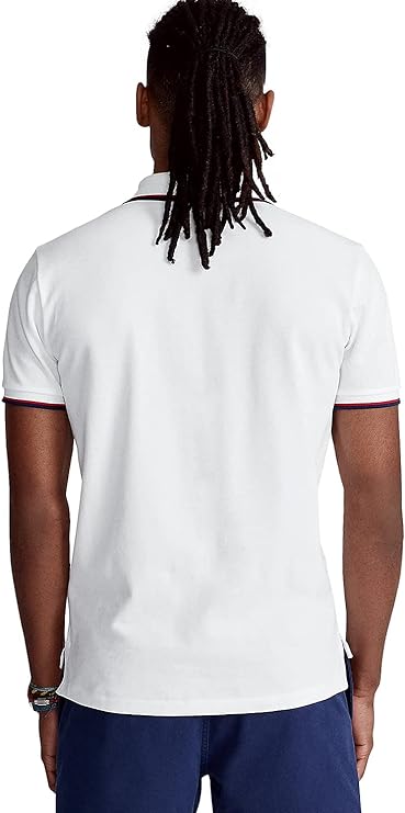 Polo Ralph Lauren Men's Classic-Fit Mesh Polo Shirt  Color White Size XL