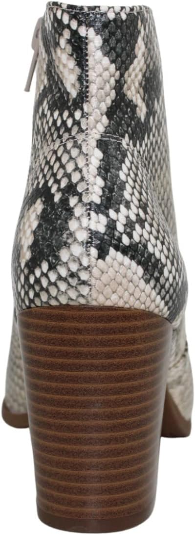 Style & Co Women's Parinaa Dress Booties  Color Black/White Snake Size 9M