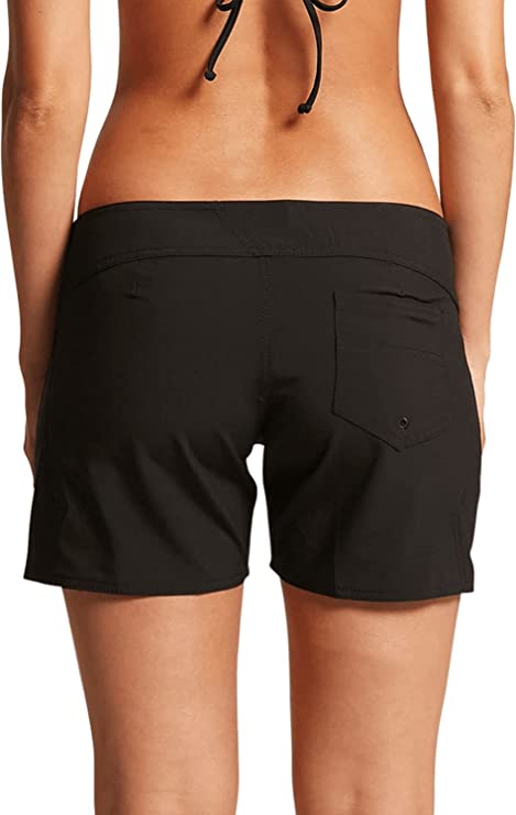 Volcom Women's Simply Solid 5" Boardshort  Color Black Size 13