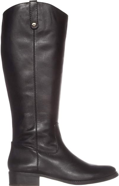 INC International Concepts Women's Fawne Knee-High Riding Boots  Color Black Leather Size 6.5M