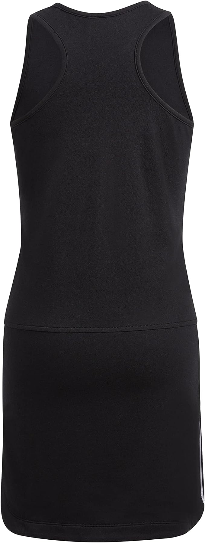 adidas Girls' Big Sleeveless Curved Hem Tank Dress  Color Black Size S (7/8)