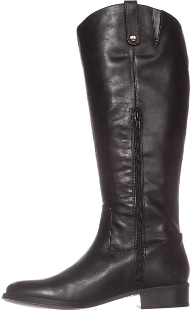 INC International Concepts Women's Fawne Knee-High Riding Boots  Color Black Leather Size 6.5M