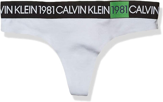 Calvin Klein Women's 1981 Thong  Color Ice Pulp Size L