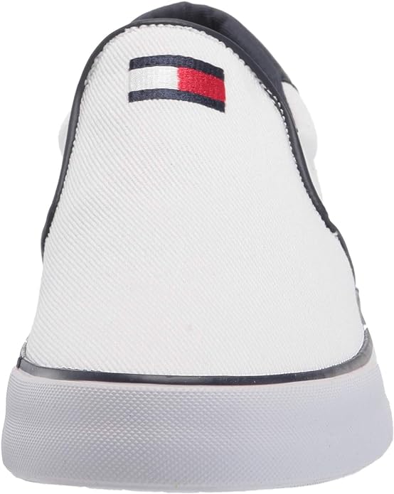 Tommy Hilfiger Men's Roaklyn Loafer  Color White Multi Fabric Size 10.5M